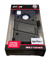 Zino iPhone X Bolt Case Cover With Tempered Glass