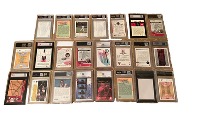 Michael Jordan Graded Cards Collection For Collectors Dream! LOT QTY: 23 Trading