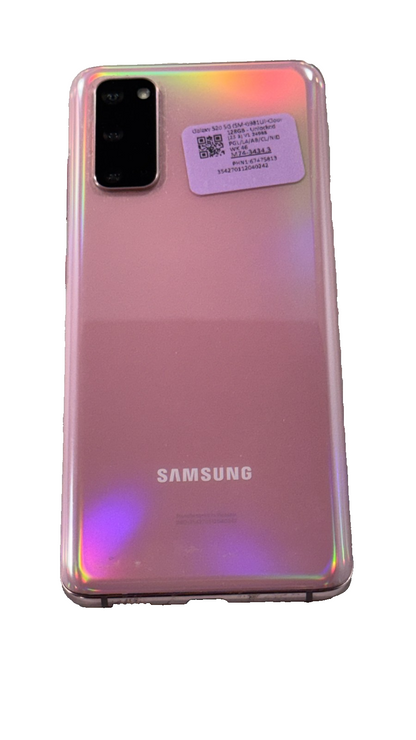 Samsung Galaxy S20 5G SM-G981U (UNLOCKED 128GB Cloud Lavender Medium Screen Burn