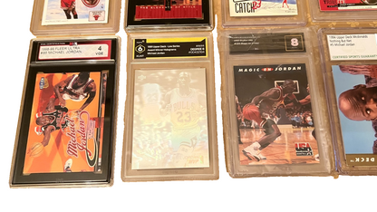 Michael Jordan Graded Cards Collection For Collectors Dream! LOT QTY: 23 Trading