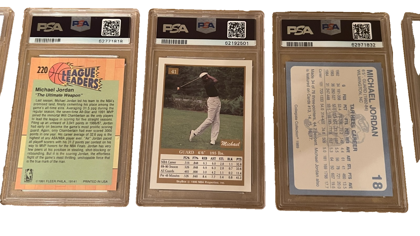 Michael Jordan Graded Cards Collection For Collectors Dream! LOT QTY: 23 Trading