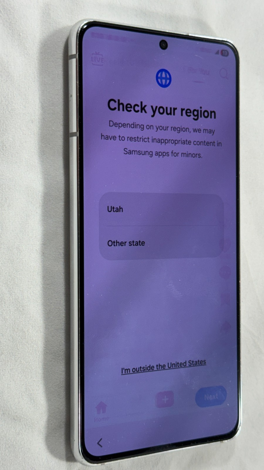 Samsung Galaxy S21 5G SM-G991U (UNLOCKED) 128GB Phantom White HEAVY SCREEN BURN