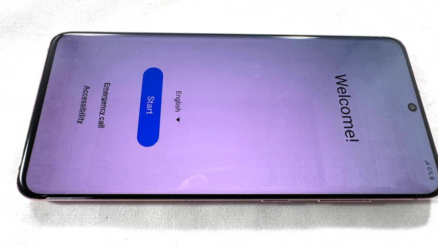 Samsung Galaxy S20 5G SM-G981U (UNLOCKED 128GB Cloud Lavender Medium Screen Burn