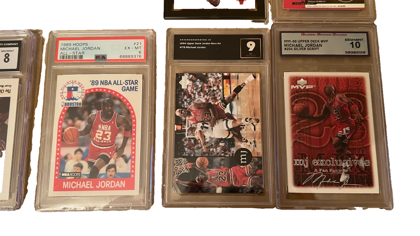 Michael Jordan Graded Cards Collection For Collectors Dream! LOT QTY: 23 Trading