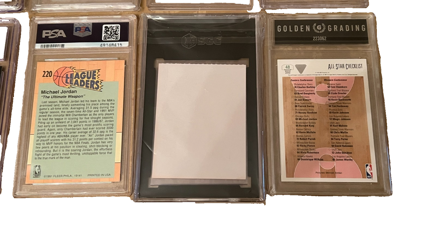 Michael Jordan Graded Cards Collection For Collectors Dream! LOT QTY: 23 Trading