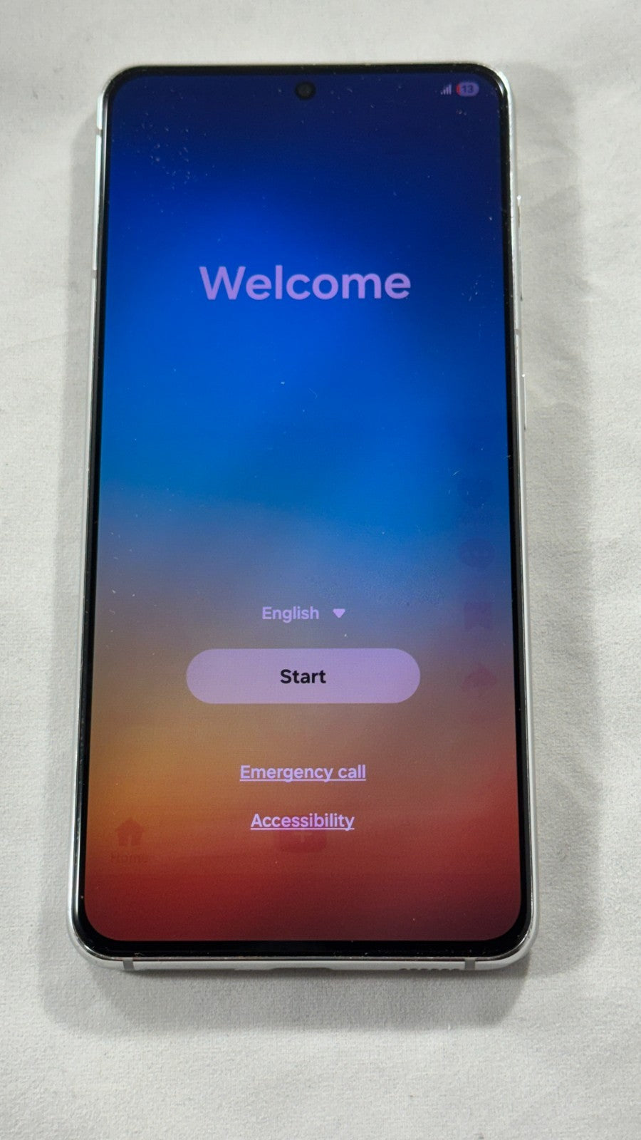 Samsung Galaxy S21 5G SM-G991U (UNLOCKED) 128GB Phantom White HEAVY SCREEN BURN
