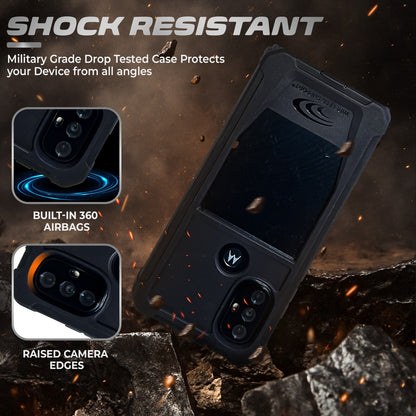 MOTOROLA G POWER (2022) CASE COVER HEAVY DUTY DROP PROOF DUAL LAYER RUGGED