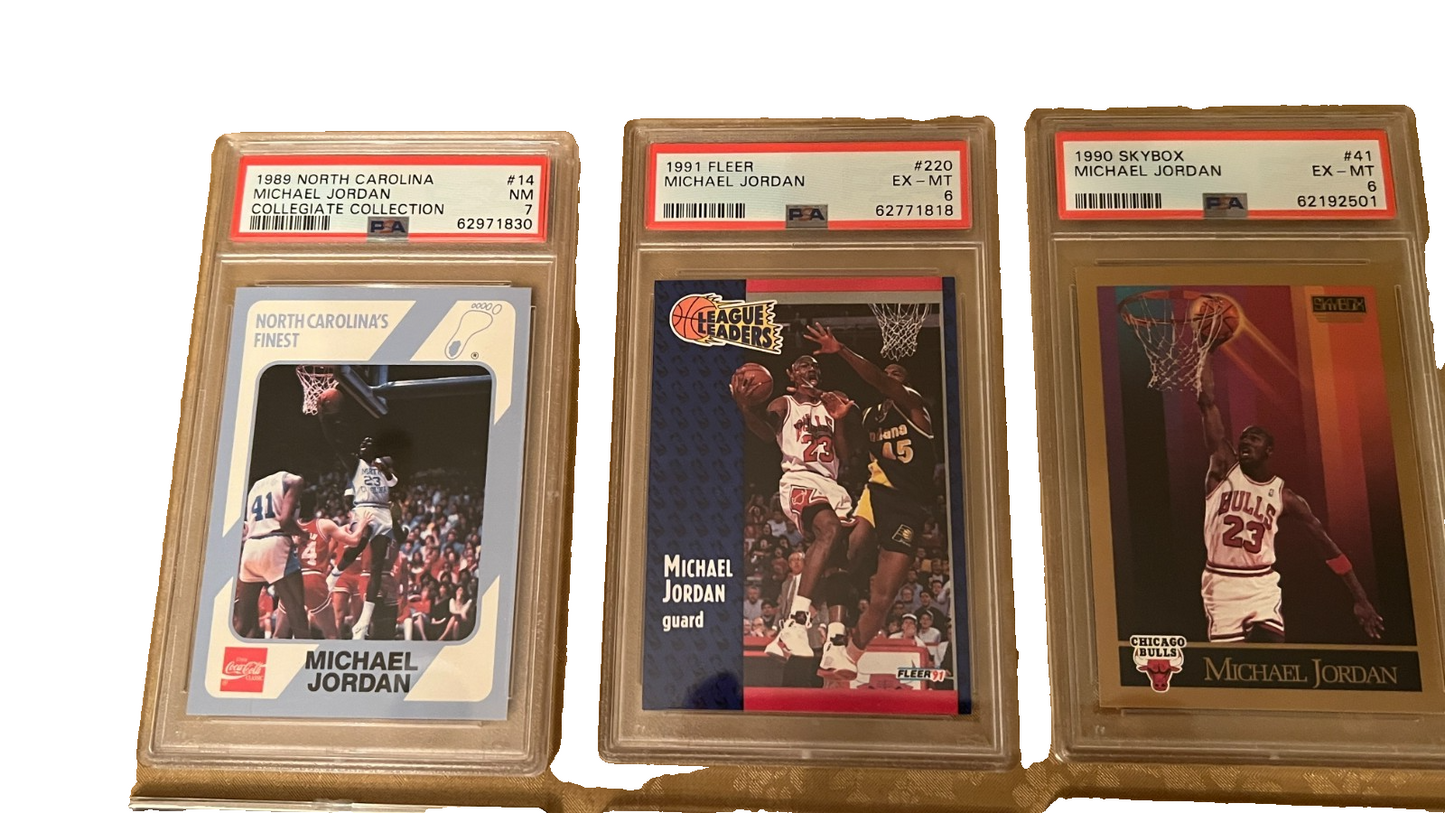 Michael Jordan Graded Cards Collection For Collectors Dream! LOT QTY: 23 Trading