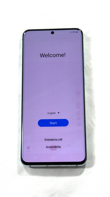Samsung Galaxy S20 5G SM-G981U (UNLOCKED) 128GB Cloud Blue Medium Screen Burn
