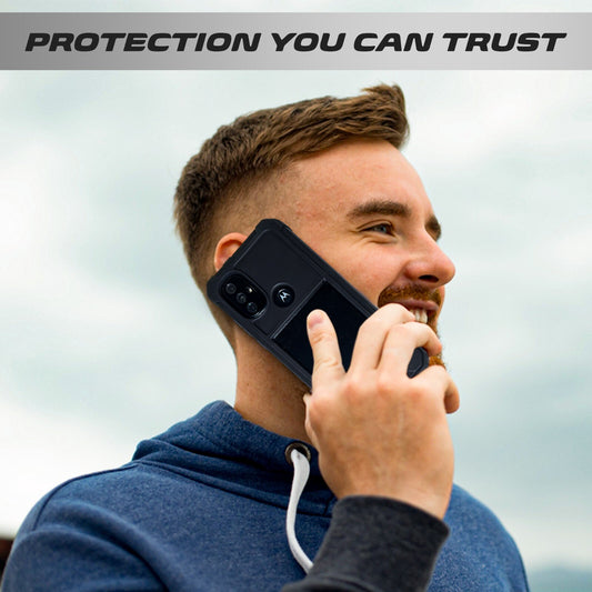 MOTOROLA G POWER (2022) CASE COVER HEAVY DUTY DROP PROOF DUAL LAYER RUGGED