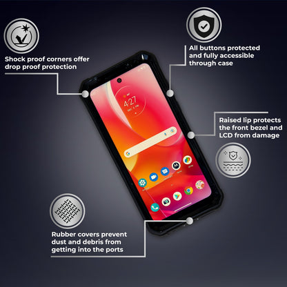 MOTOROLA G POWER (2022) CASE COVER HEAVY DUTY DROP PROOF DUAL LAYER RUGGED