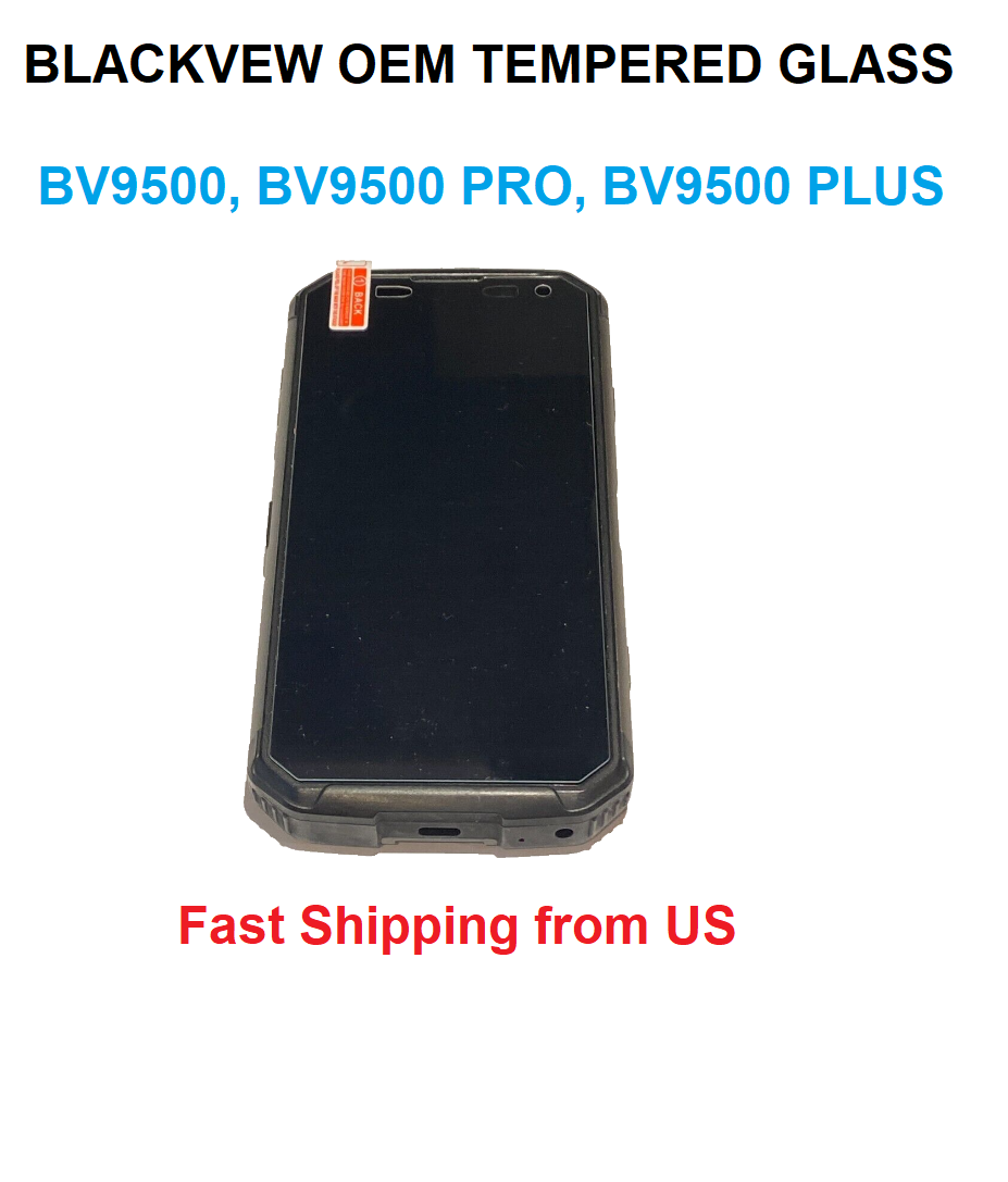 OEM Blackview 9500 tempered glass screen protector clear HD 5‑pack
