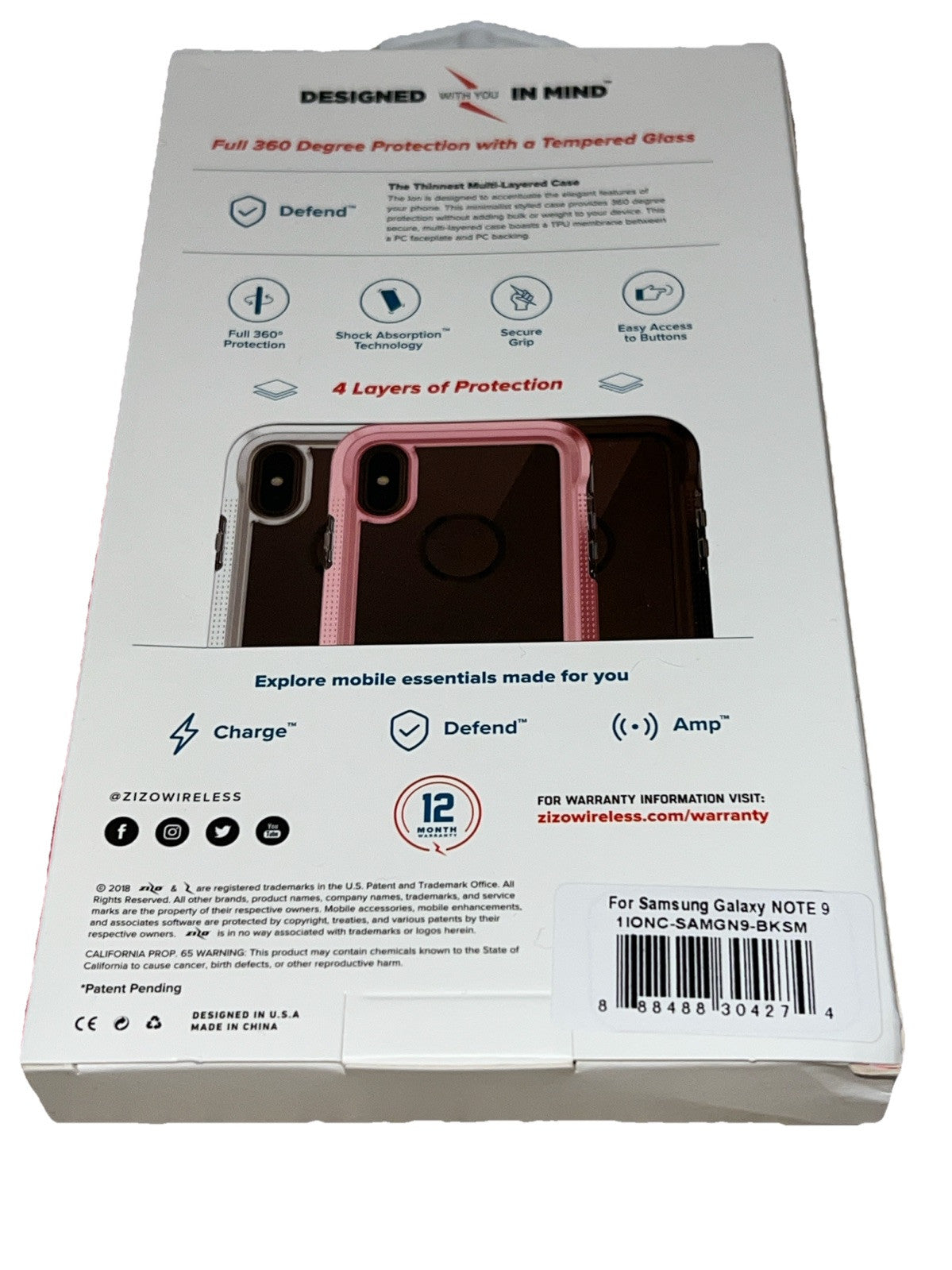 Zizo Ion Series Case - Galaxy Note 9