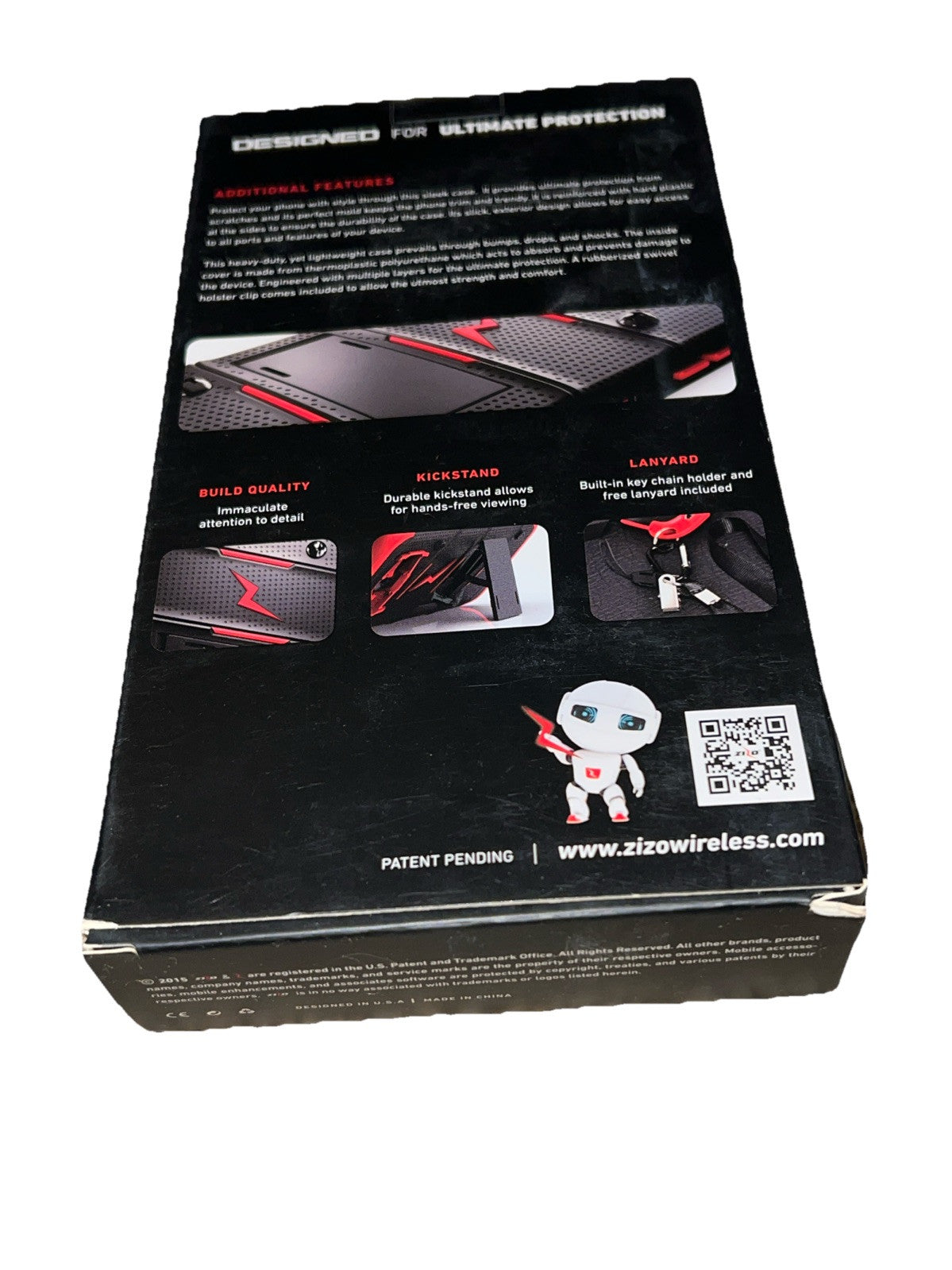 Zizo Case Bolt Series With Screen Protector for Samsung Galaxy S8 Plus - Black