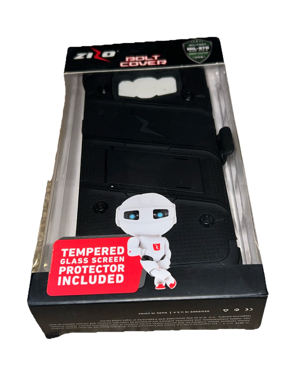 Zizo Case Bolt Series With Screen Protector for Samsung Galaxy S8 Plus - Black