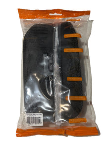 Reiko Black Vertical Leather Canvas Belt Clip Case Pouch for Large Cell Phone